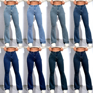 <span class=keywords><strong>Pantaloni</strong></span> in denim elasticizzato da <span class=keywords><strong>donna</strong></span>, personalizzabili, a <span class=keywords><strong>vita</strong></span> <span class=keywords><strong>alta</strong></span>, vestibilità dritta e ampia, di <span class=keywords><strong>alta</strong></span> qualità, casual e graziosi, per lavaggio, servizio OEM/ODM, taglie forti - Product Image 5