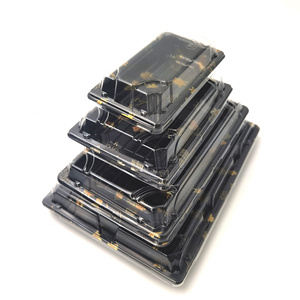 Emballage <span class=keywords><strong>de</strong></span> <span class=keywords><strong>plateau</strong></span> PET Bento Sushi pour récipient en plastique alimentaire à emporter - Product Image 2