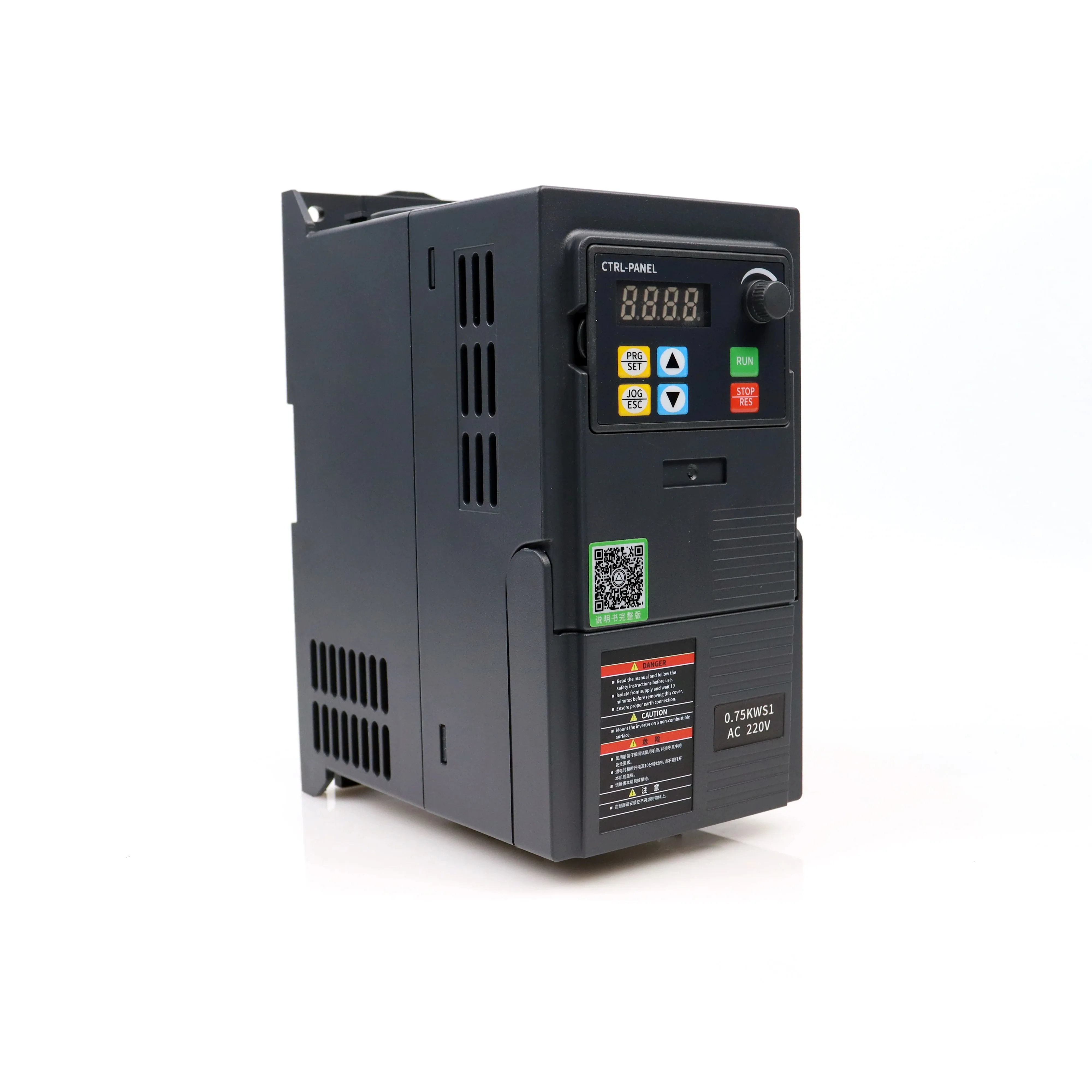 VFD frequency converter input single phase to output 3 phase 0.4KW 0.75KW Variable Frequency Drive frequency inverter