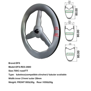 Juego de ruedas de carbono DFS 700c <span class=keywords><strong>rueda</strong></span> piñón fijo Ruedas de disco cerrado de carbono Piezas de bicicleta <span class=keywords><strong>rueda</strong></span> de radios de carbono 3/4/5/6 - Product Image 4