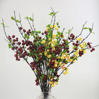 Künstlicher Mini-Apfelzweig für Heimdekoration, Abschlussfeier-Dekoration und Blumenarrangements, Fotografie-Requisiten, Küchen-Dekoration