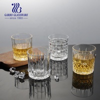 Promoción de Fábrica: Vaso de Cristal Transparente Garbo Classic de 11 oz con Relieve, para Hotel, Bar, Pub, con Logotipo OEM, para Whisky