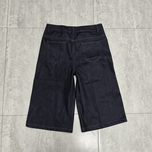Jorts en jean courts pour femme, coupe droite, respirants, délavés à l'acide, style artisanal - Product Image 2