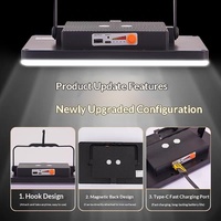 Lampu Camping LED Portabel, Lampu Darurat dengan Pengait Magnetik, Lampu Kerja, Power Bank untuk Memancing di Luar Ruangan, Pasar Malam