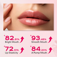 Soin des lèvres hydratant et non gras OEM Organic Moist Peeling, longue durée, réduit les ridules, répare les lèvres, traitement intense en gel