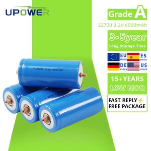 Новый бренд ULi LiFePo4 32650 32700 перезаряжаемый 3,2 В 6000 мАч 19.2Wh OEM Заводская цилиндрическая батарея LFP с винтом - Product Image 1