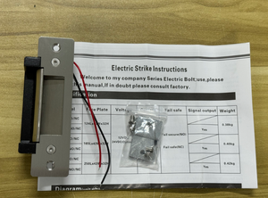 Cerradura de puerta eléctrica mejorada 2025 para sistema de Control de acceso de puerta Fail-Secure/Fail-Safe ajustable (voltaje de entrada 12VDC) - Product Image 5
