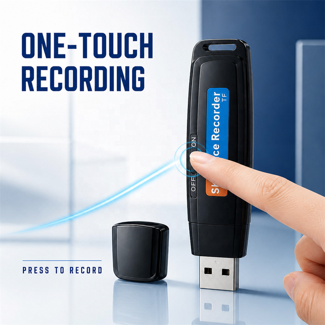 Custom Mini Digital Voice Recorder Audio Recorder with 32GB External TF Card Usb Flash Drive for Meetings