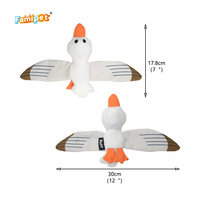 Jouet en peluche pour chien Famipet, nouveau design mignon de mouette, doux, à effet froissé et couineur, fabriqué sur mesure
