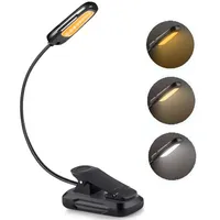 Lampe de lecture moderne à côté de Clip on Book Lamp Rechargeable Led Dimmable Liseuse pour l'étude
