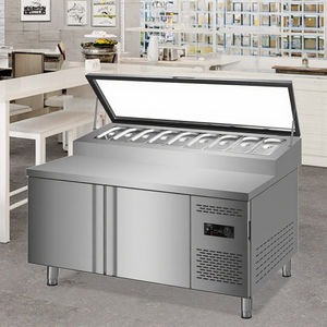 Réfrigérateur commercial de salade de comptoir de vente d'usine Équipement de réfrigération de table de préparation de sandwich à pizza à température unique - Product Image 5