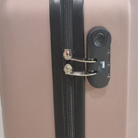 Valise de voyage en ABS légère de style moderne de luxe pour homme, 3 pièces, avec fermeture à glissière pour une utilisation à l'aéroport