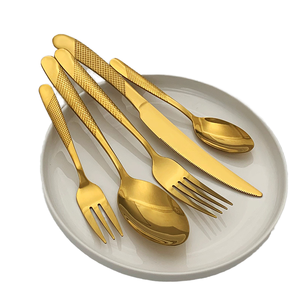 Set <span class=keywords><strong>di</strong></span> posate <span class=keywords><strong>di</strong></span> lusso in acciaio inossidabile a specchio, sostenibile, per matrimoni, feste e ristoranti, inclusi cucchiai in metallo e cucchiaini da caffè - Product Image 1