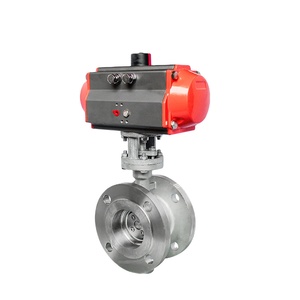 Válvula de bola neumática de extremo de brida Covna B2B en oferta, de acero inoxidable 304, AC220V DN25, válvula de control neumática - Product Image 2