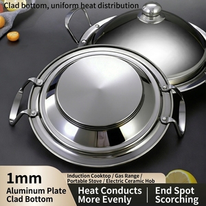 <span class=keywords><strong>Tajine</strong></span> marocain de style luxe léger, compatible avec les cuisinières à gaz et à <span class=keywords><strong>induction</strong></span>, avec couvercle en acier inoxydable, pot à <span class=keywords><strong>tajine</strong></span> populaire pour la cuisson des fruits de mer - Product Image 5
