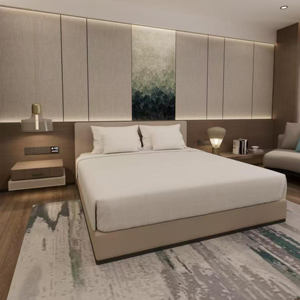 Modern Eco-Friendly Durable Five-Star Hotel Bedroom Furniture Customizable Direct Factory Sale Solid Panel Living Room Bedroom - Product Image 1