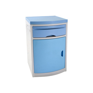 Mueble de almacenamiento para cabecera de cama de hospital, de ABS, con cajón y puerta, para uso médico en salas de hospital. - Product Image 1