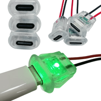 Hot Selling Transparent Typ C 2PIN Wasserdichte Steckdose für Haushalts geräte mit Licht