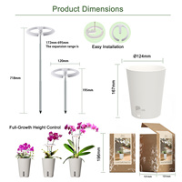 Kit de Jardinage Intérieur avec Anneau Lumineux pour Orchidées 5W Spectre Complet DC5V Auto-Arrosant CE ETL OEM ODM Disponible