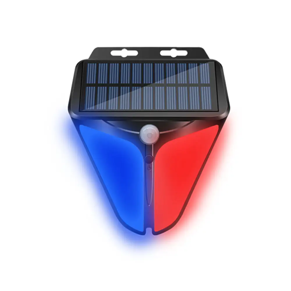 सौर ऊर्जा अलार्म प्रणाली ध्वनि और फ्लैश सौर अलार्म घर आउटडोर सुरक्षा पुलिस गेट्स पुलिस चमकती रोशनी