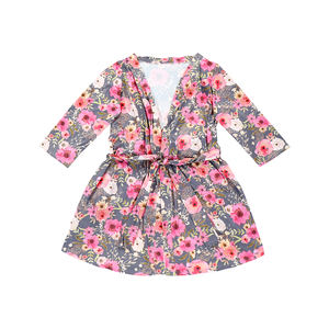 Batas Largas de Seda Láctea <span class=keywords><strong>con</strong></span> Estampados Personalizados para Mujer, Vestidos Florales de Maternidad, Mantas para Bebé, Envolturas, Set de Diademas, Pijamas para Adulto <span class=keywords><strong>con</strong></span> Cinturón - Product Image 6