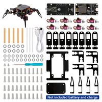 Kit de Robot Araña Biónico Cuadrúpedo para Aprendizaje de Programación con Control Wi-Fi por APP ESP8266 Compatible con Arduino
