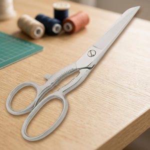 Ciseaux de manucure en acier inoxydable OEM/ODM avec lame inférieure dentelée, pointe acérée, manche rond, durables pour les soins des ongles des adultes - Product Image 4