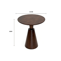Table d'appoint fonctionnelle en bois, conçue pour les espaces de vie pratiques, avec un placement facile, taille compacte, support robuste, table console