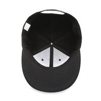 Grosir topi Snapback pinggiran datar polos topi promosi 6 Panel akrilik kosong dewasa dapat disesuaikan dengan logo Anda