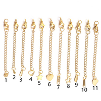 Acier inoxydable or argent bracelet collier extension chaîne fermoirs DIY Accessoires