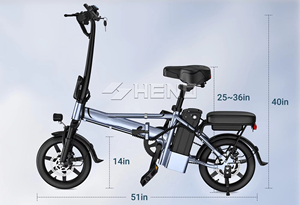 Bicicleta Eléctrica Plegable para Adultos, Modelo Nuevo, Motor <span class=keywords><strong>de</strong></span> 450W, 48V, con Batería <span class=keywords><strong>de</strong></span> Litio, Precio Económico, Disponible en EE. UU. <span class=keywords><strong>y</strong></span> Europa - Product Image 2