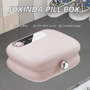 JUXINDA Portable PP Material Pill <b>Box</b> with Custom Logo & Color 7-Day High-Capacity Tablet <b>Storage</b> Organizer/ - Product Image 2