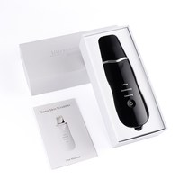 Spatule électrique à vibration sonique, grattoir en acier inoxydable pour le nettoyage en profondeur du visage, élimination des points noirs, épurateur de peau