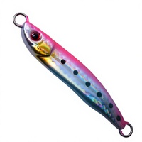 Leurre de pêche artificiel biomimétique métallique en forme de S, petit jig à mouvement lent pour lancer depuis le rivage, crankbait longue distance