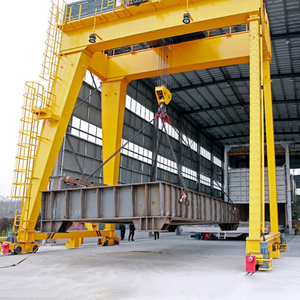 Grue portique à double poutre pour recyclage de ferraille, avec grappin lourd de 5t à 300t, montée sur rail, pour utilisation extérieure - Product Image 6