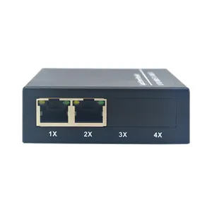 Mini Gigabit Ethernet Switch With 2 Fiber Ports And 2 Ethernet Ports Including 1*9 Optical Interface For 20KM Distance