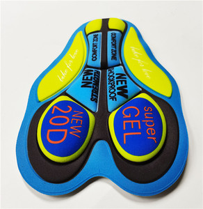 Cuscinetto in Gel Traspirante per <span class=keywords><strong>Pantaloncini</strong></span> <span class=keywords><strong>da</strong></span> Ciclismo <span class=keywords><strong>con</strong></span> Stampa, <span class=keywords><strong>Imbottitura</strong></span> 20D per Ciclismo - Product Image 4