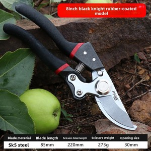 กรรไกรตัดแต่งกิ่งไม้สำหรับงานหนัก สำหรับตัดกิ่งต้นไม้ผลไม้และเก็บผลไม้ สีดำ/แดง เส้นผ่านศูนย์กลางการตัด 30 มม. - Product Image 5