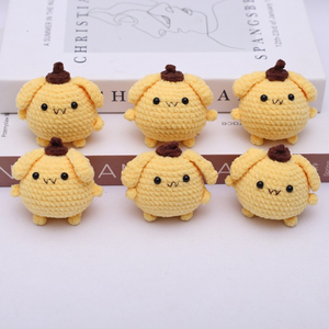 QYS Porte-clés Poupée en Laine Tricotée Crochet Animal Mignon Fait Main - Product Image 5