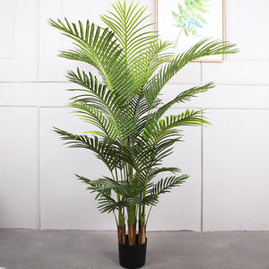 Plantas artificiales de plástico para decoración del hogar, palmera, macetas - Product Image 2