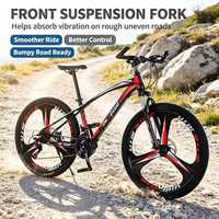26 Inch Variable Speed Beach Snow Bike Shock Sorption Disc Brake Mountain Widened Tire Bicycle Fatbike Off Road Bikes