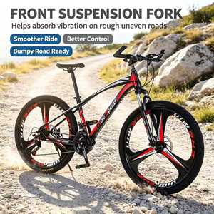 Vélo de plage et de neige à vitesse variable de 26 pouces, frein à disque à absorption des chocs, pneus larges, vélo de montagne, Fatbike, vélos tout-terrain - Product Image 3