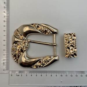 Set di fibbia per cintura occidentale | Fibbie in lega di zinco da 30mm in 3 pezzi con anello | Vendita diretta dalla fabbrica