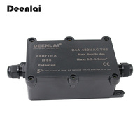 Kotak Sambungan Deenlai FSH713-A dengan Fitting Kompresi 8MM 2 Port, Casing Plastik PC