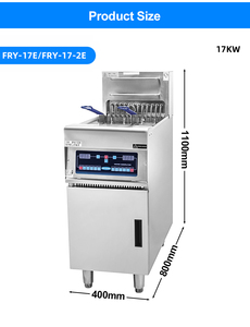 28L đứng gà nồi chiên sâu đa chức năng thương mại Nồi chiên điện cho nhà hàng thức ăn nhanh - Product Image 5