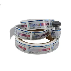 Custom Luxury Hologram Pharmaceutical Medical 5ml Vial Product Labels Printed Maker