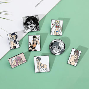 Broche de Anime japonés Sexy para chicas, Waifu, dibujos animados, Manga, chica, insignia de aleación, regalo de fiesta, Pin esmaltado - Product Image 6