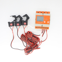 Amperímetro inteligente con monitor de energía, medidor de energía con pantalla LCD, protocolo de comunicación RS485 Modbus-RTU, medidor de energía trifásico