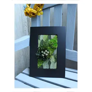 Rechteckige Großhandel künstliche Blumen rahmen Bild Home Decoration Wand kunst