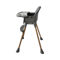 Chaise haute moderne 3 en 1 avec tuyaux en bois pour bébés, enfants, cuisine et hôpital pliables, avec design ergonomique.